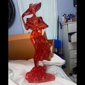 Red Women Statue